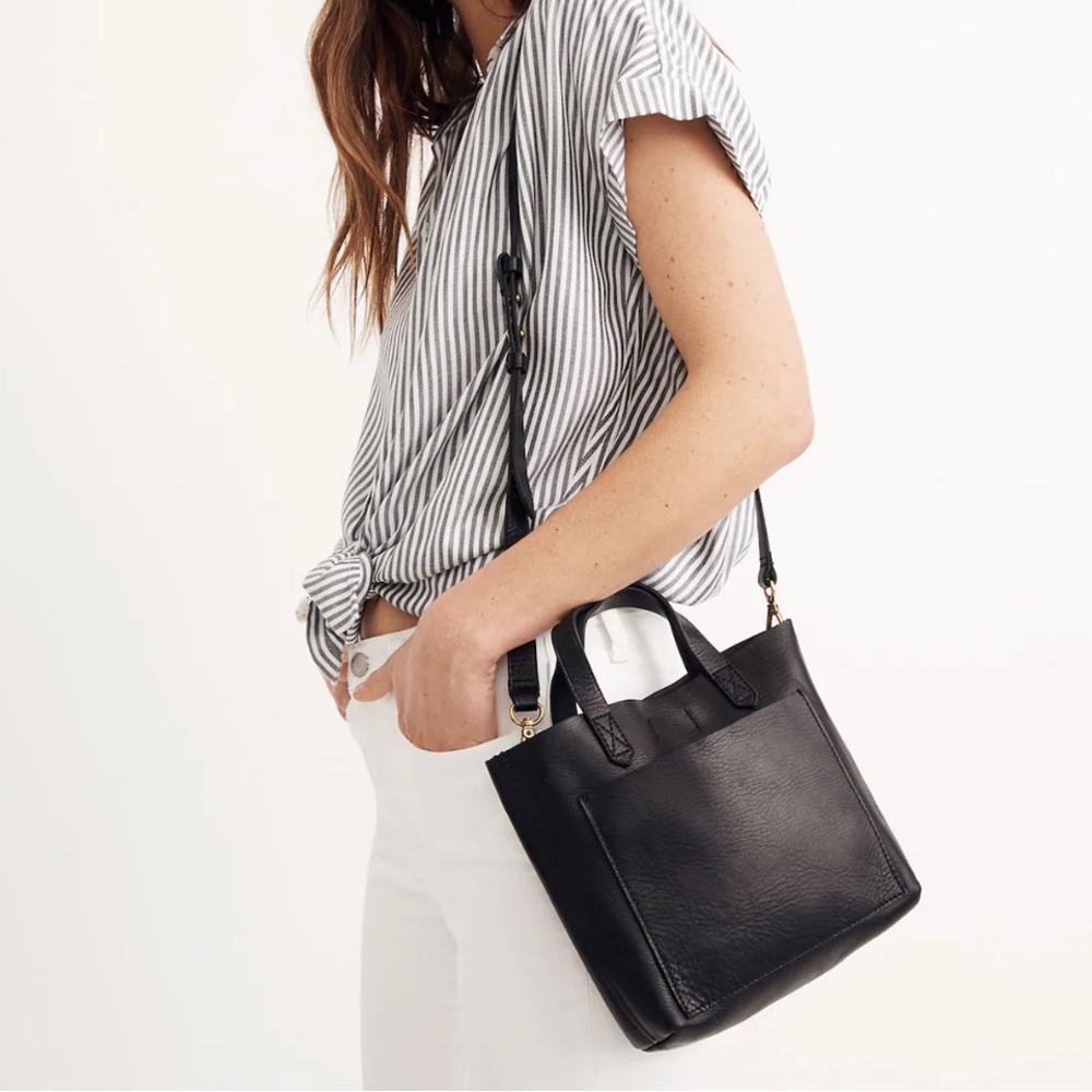 Madewell Small Transport Leather Square Crossbody Bag